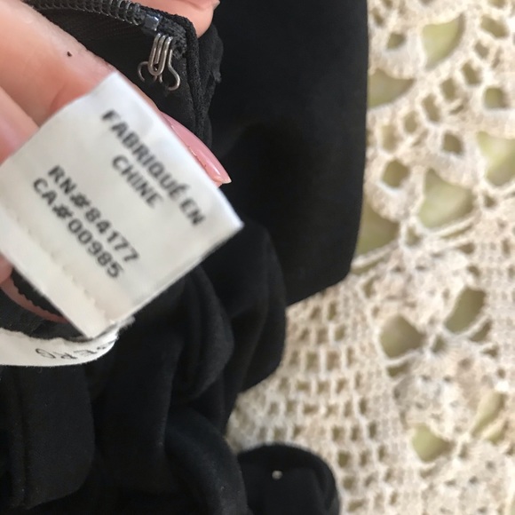 SOLD black crepe dress ornate collar by Diane Von Furstenburg sz XS 2 - Picture 10 of 14